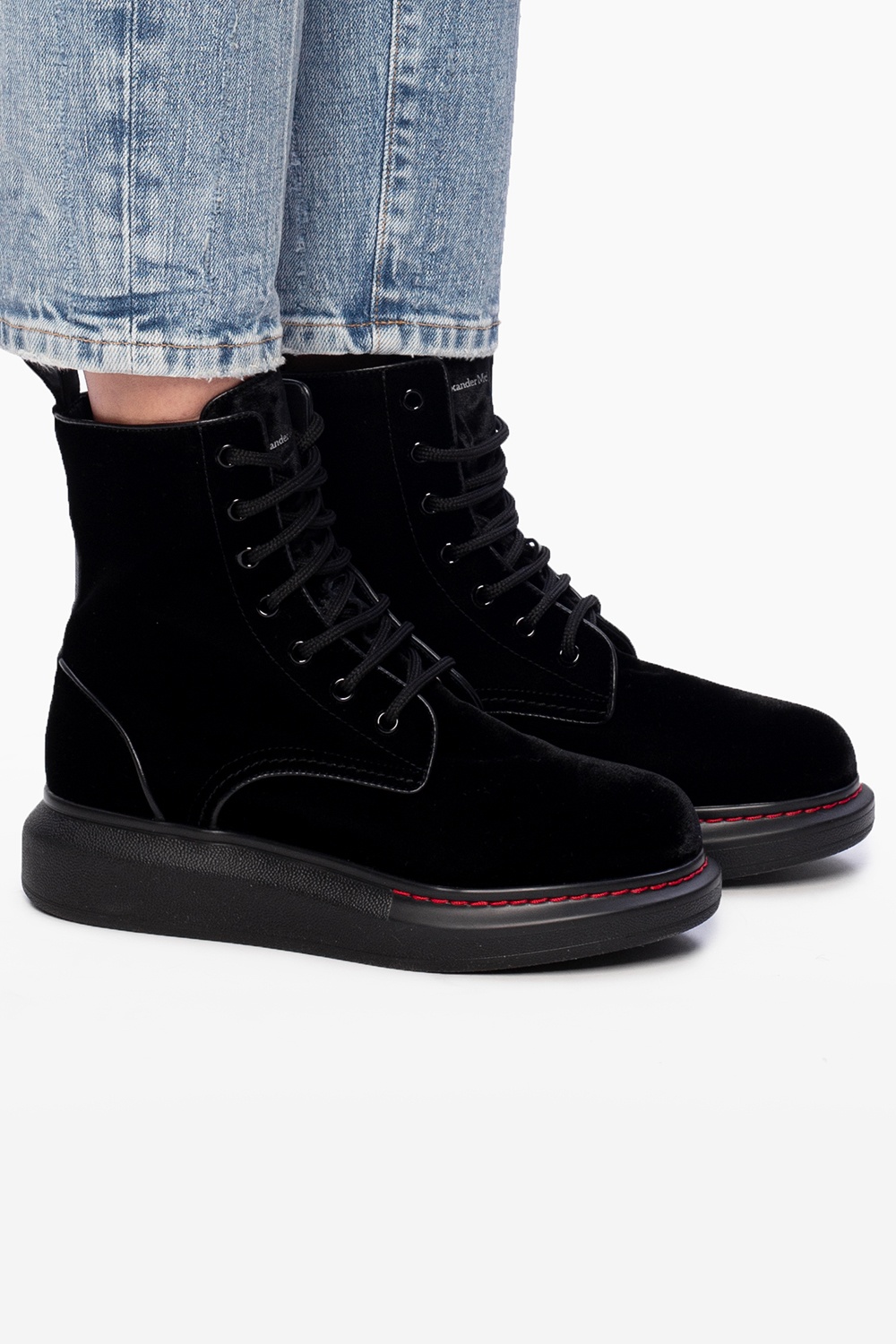 Alexander McQueen Lace-up boots